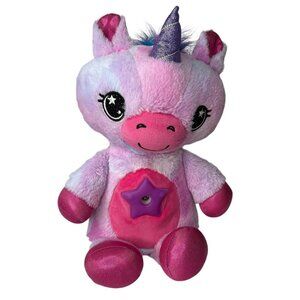 Star Belly Dream Lites Shimmering Pink Unicorn Stuffed Plush Night Light Up